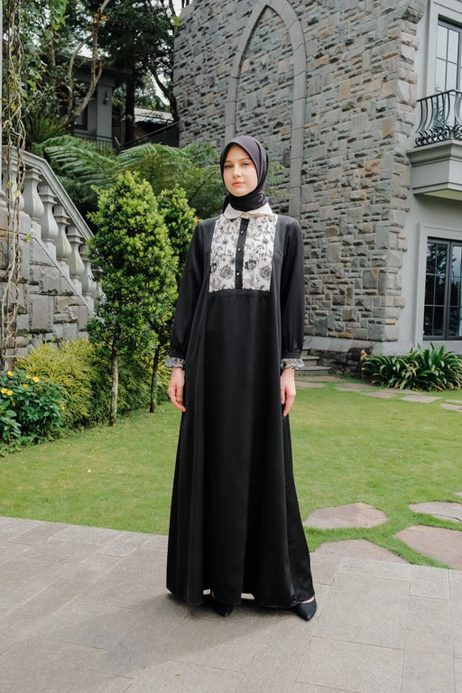 Image of HAMIDA WOMEN DRESS BAMBOO SILK