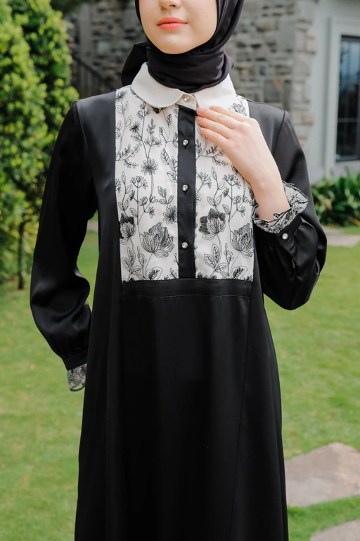 Image of HAMIDA WOMEN DRESS BAMBOO SILK