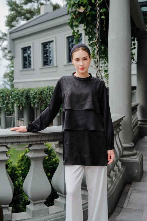 Image of LINA WOMEN TUNIC ARMANI SILK