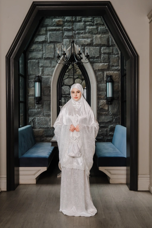 Image of LALUNA WOMEN MUKENA ARMANI SILK