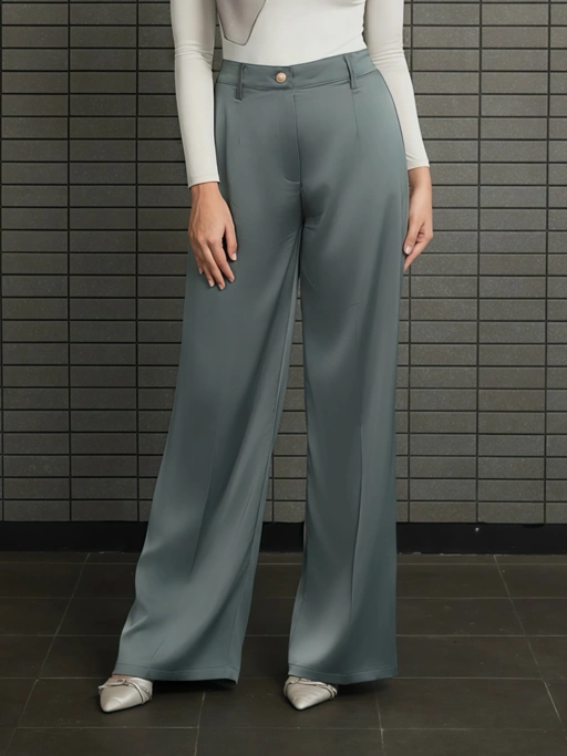 Image of ANIQA WOMEN PANTS BAMBOO SILK