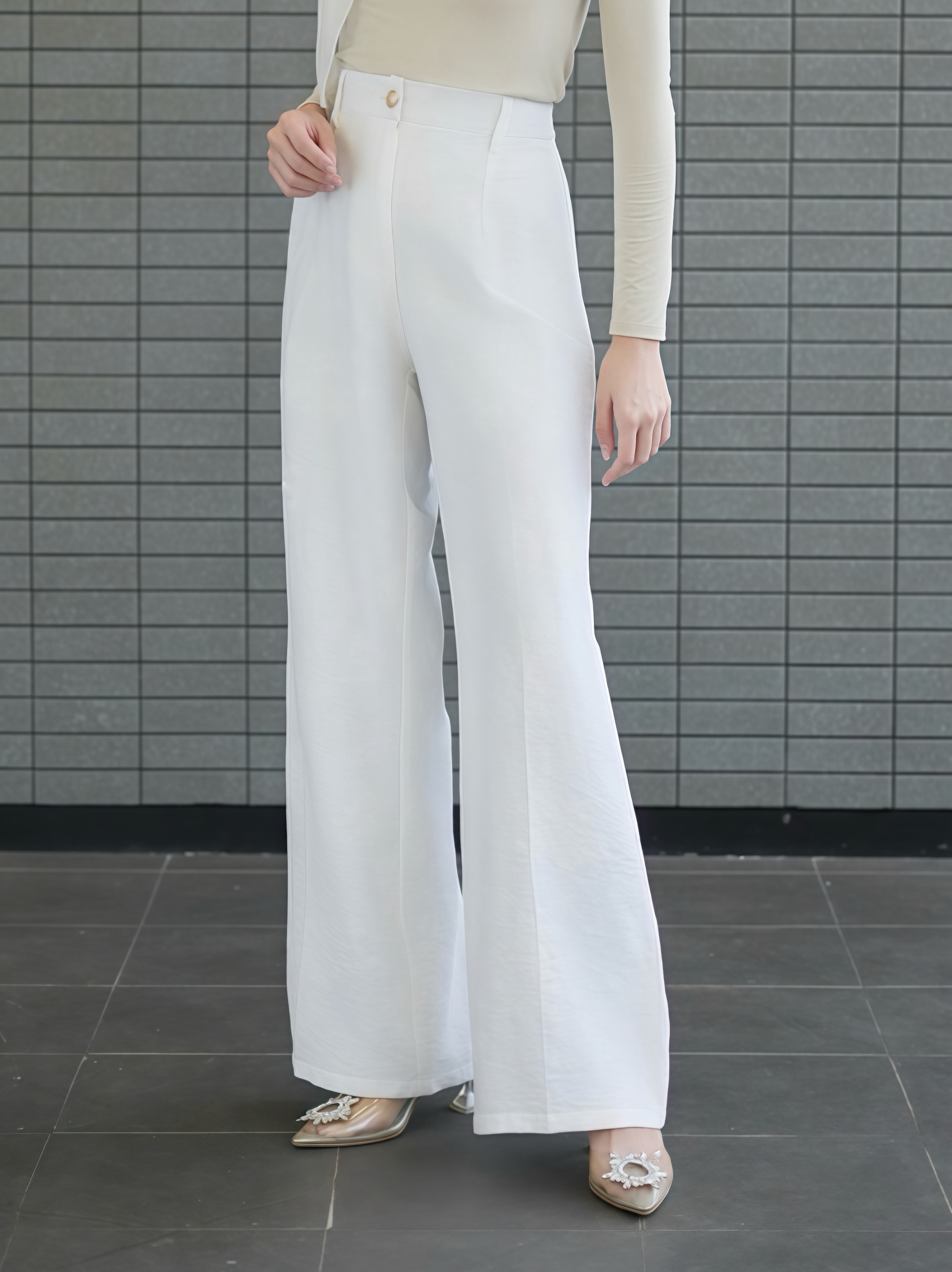 ANIKA WOMEN PANTS POLO LINEN