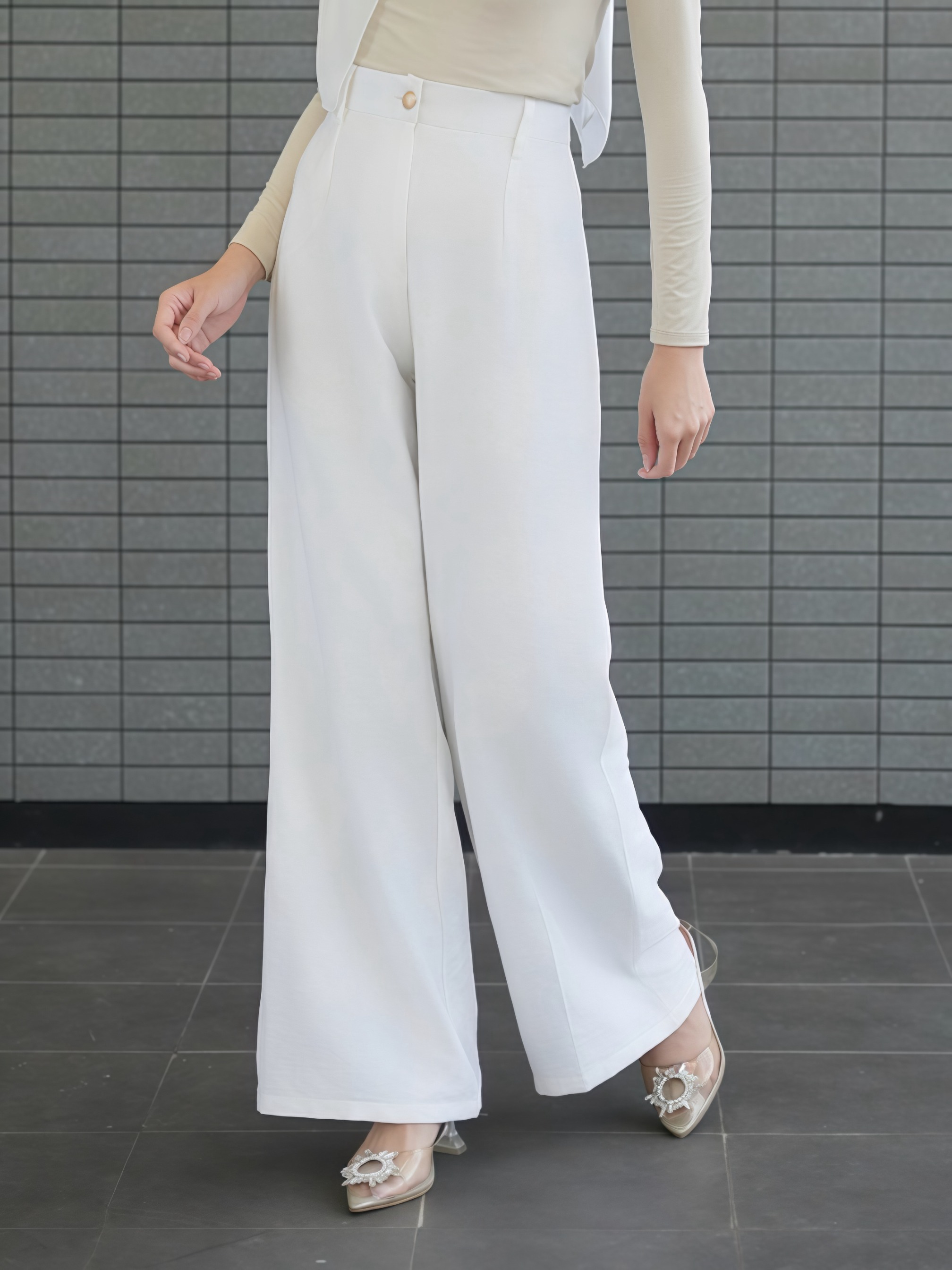 ANIKA WOMEN PANTS POLO LINEN