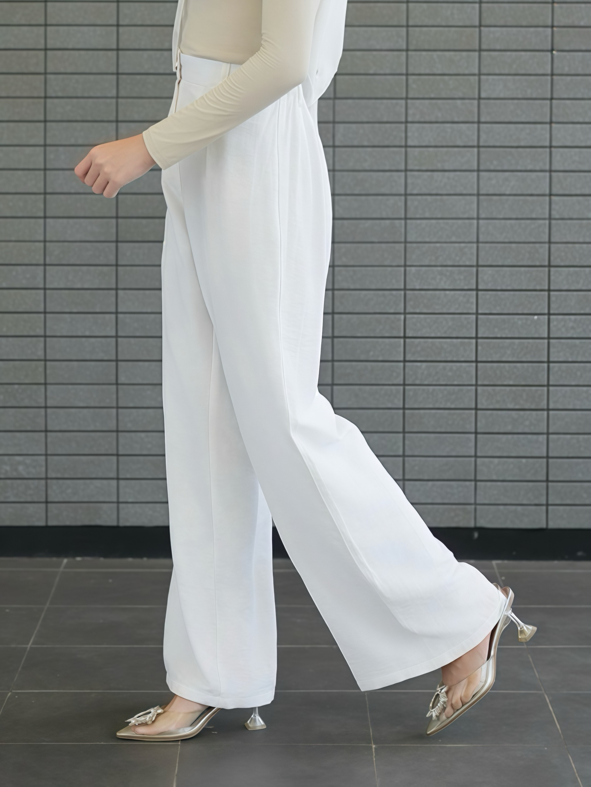 ANIKA WOMEN PANTS POLO LINEN