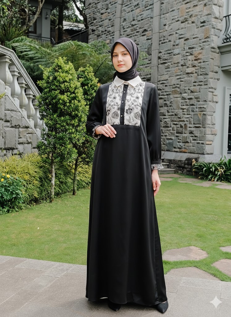 HAMIDA WOMEN DRESS BAMBOO SILK