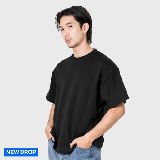 Noforty Project Oversize Boxy Fitty Tee Black