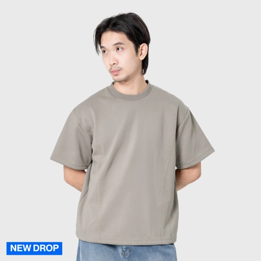 Noforty Project Oversize Boxy Fitty Tee Khaki