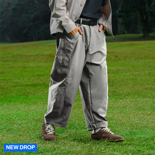 Noforty Project Barrel Long Pants Morten Grey