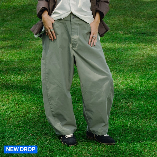 Noforty Project Barrel Long Pants Morten Olive