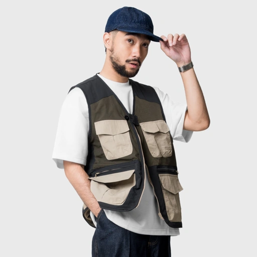 Noforty Project Nylon Vest Objin Black