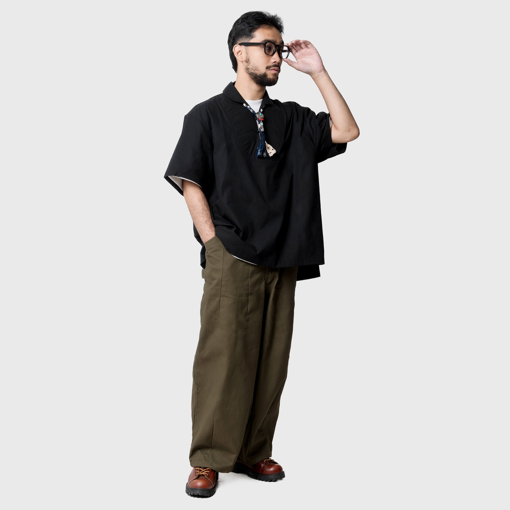 Noforty Project Oversize Boxy Koko Short Sleeve Ezra Black