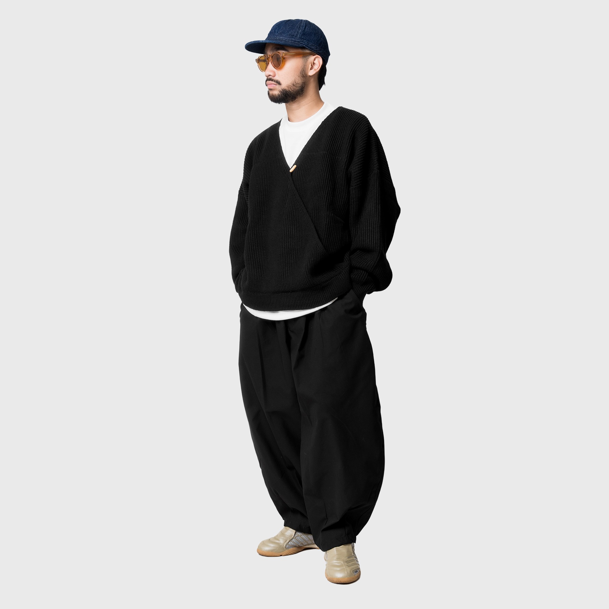 Noforty Project Barrel Long Pants Mido Black