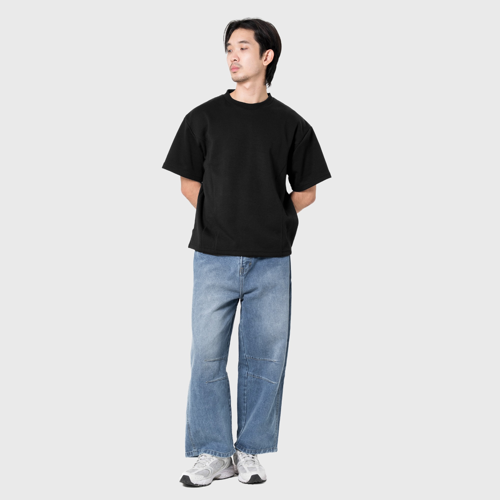Noforty Project Oversize Boxy Fitty Tee Black