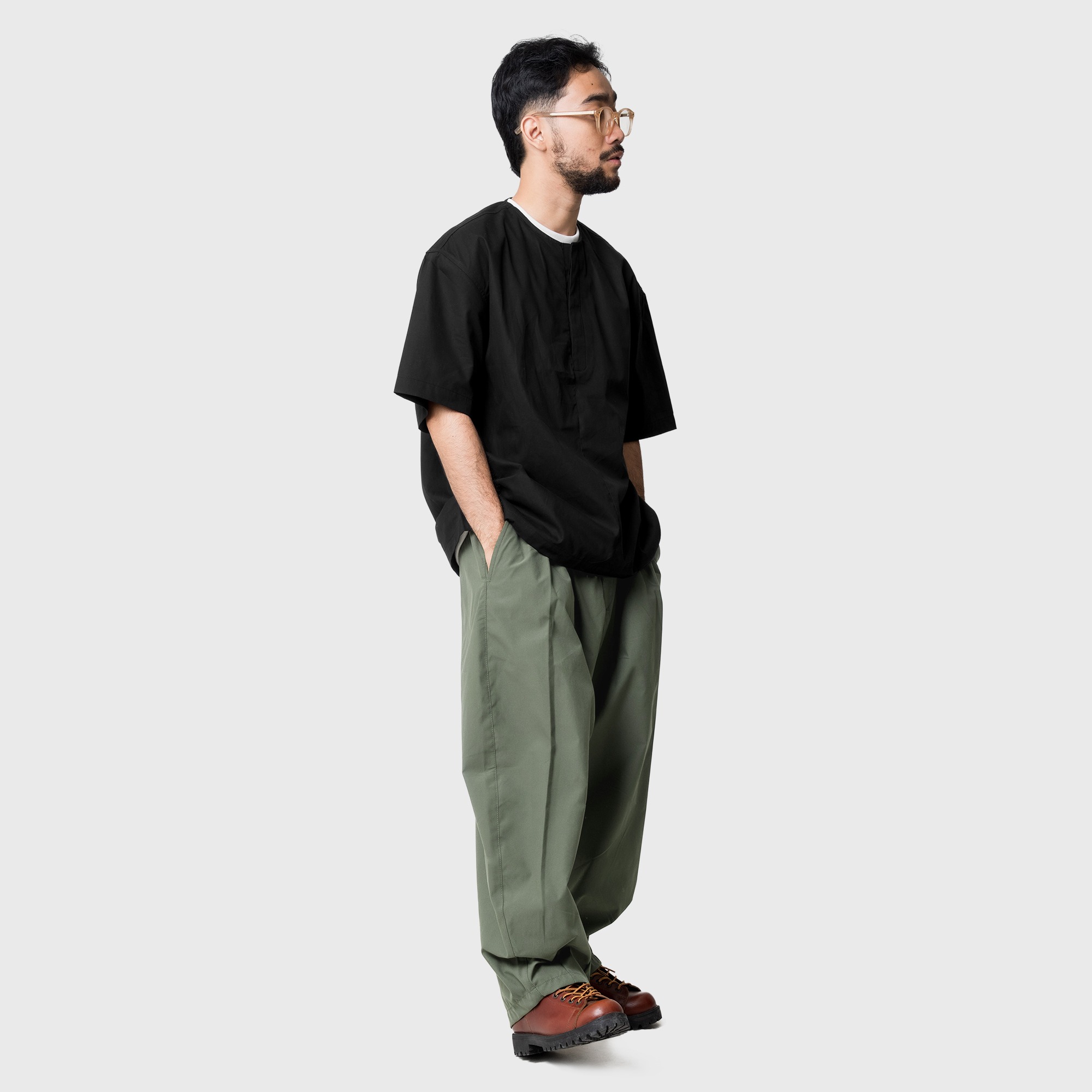 Noforty Project Barrel Long Pants Mido Olive