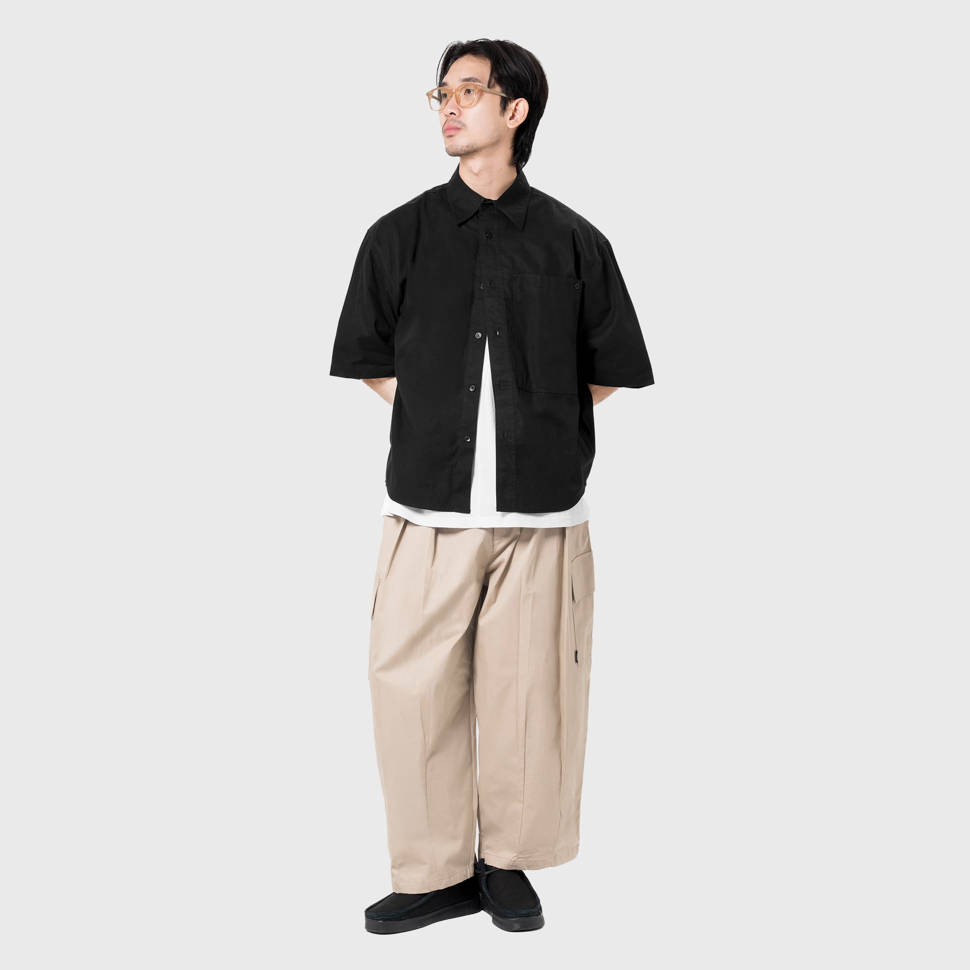 Noforty Project Oversize Short Shirt Kaza Black