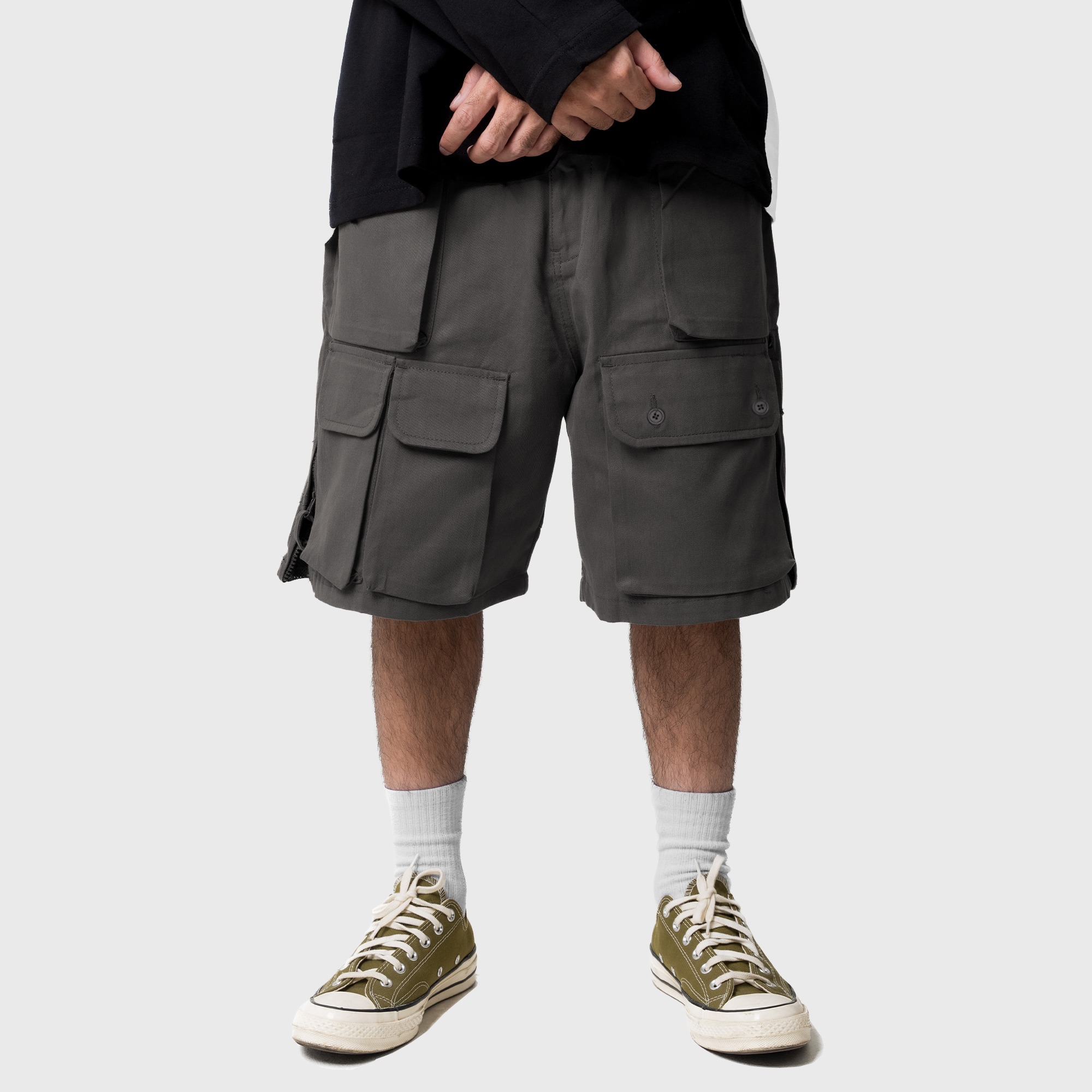 Noforty Project Short Cargo Pants Troops Olive
