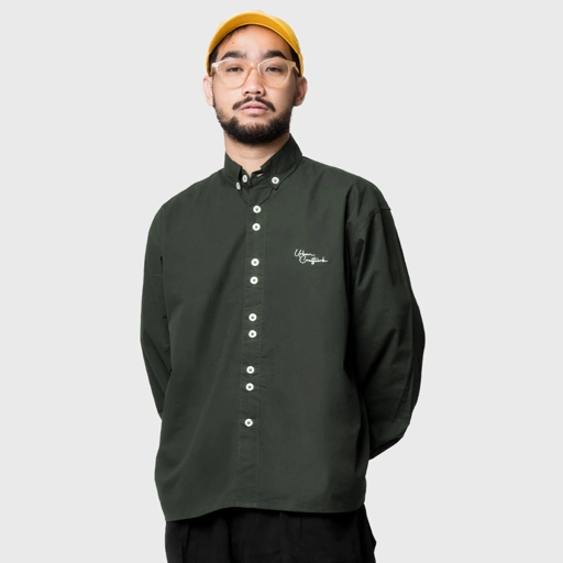 Noforty Project Oversize Boxy Long Shirt Wemby Army