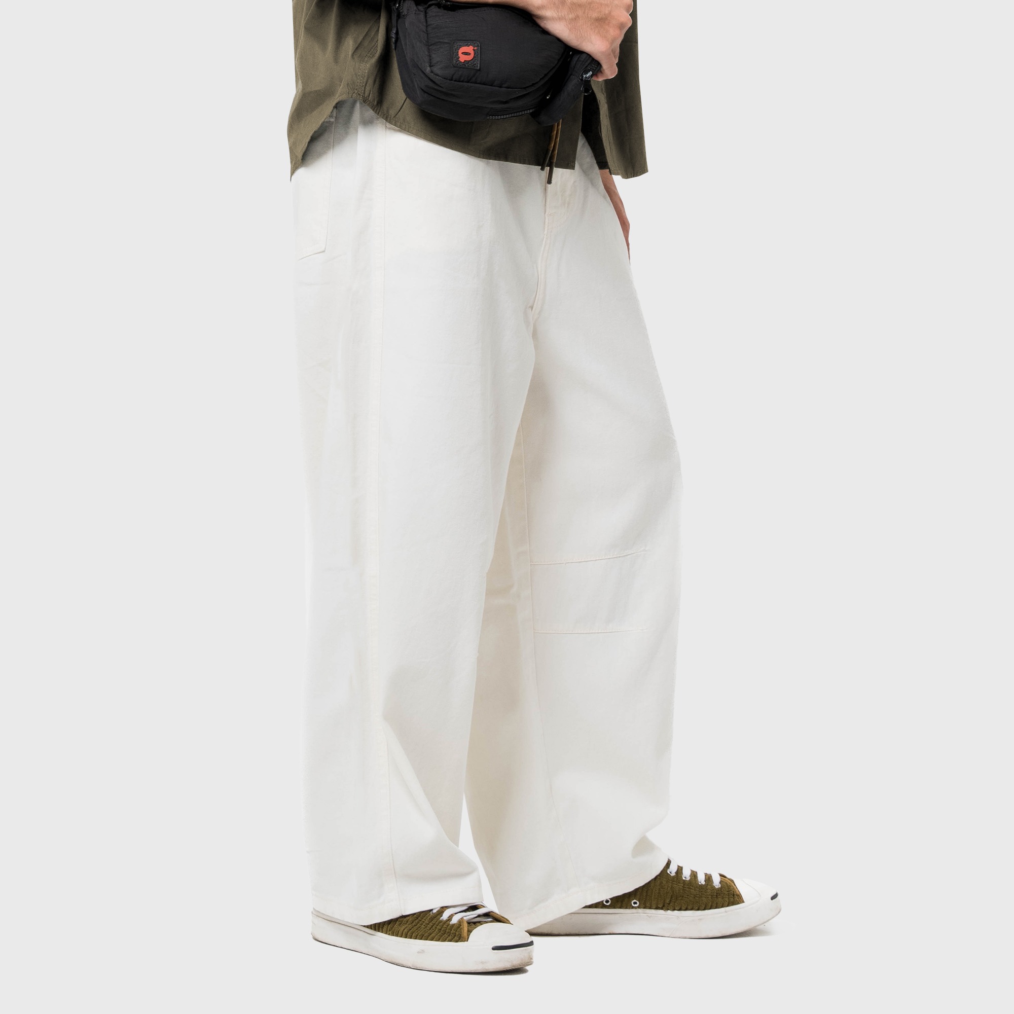 Noforty Project Barrel Long Pants Omo Cream