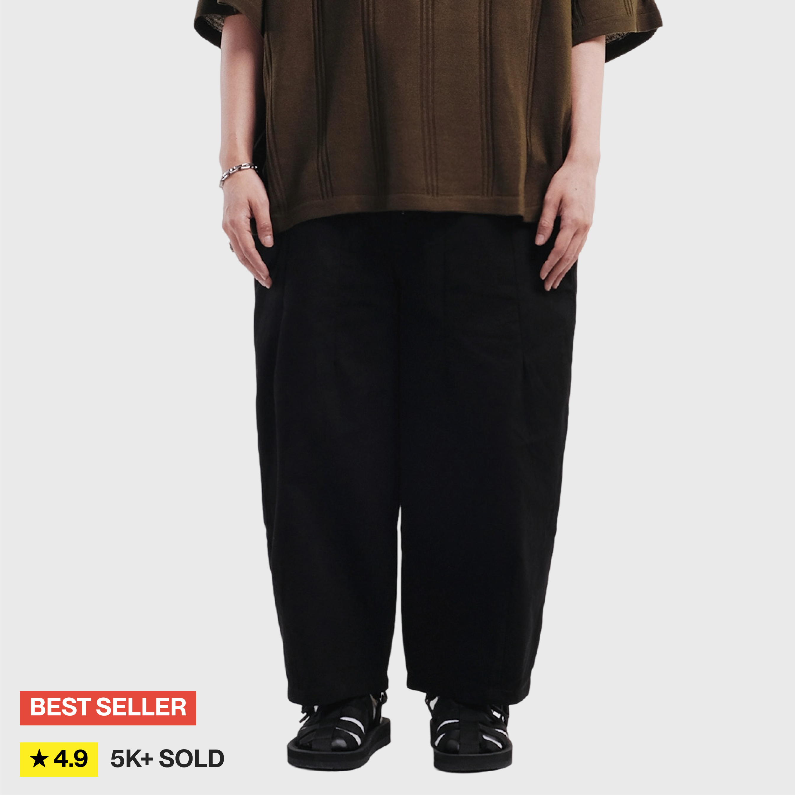 Noforty Project Balloon Long Pants Namaste Black