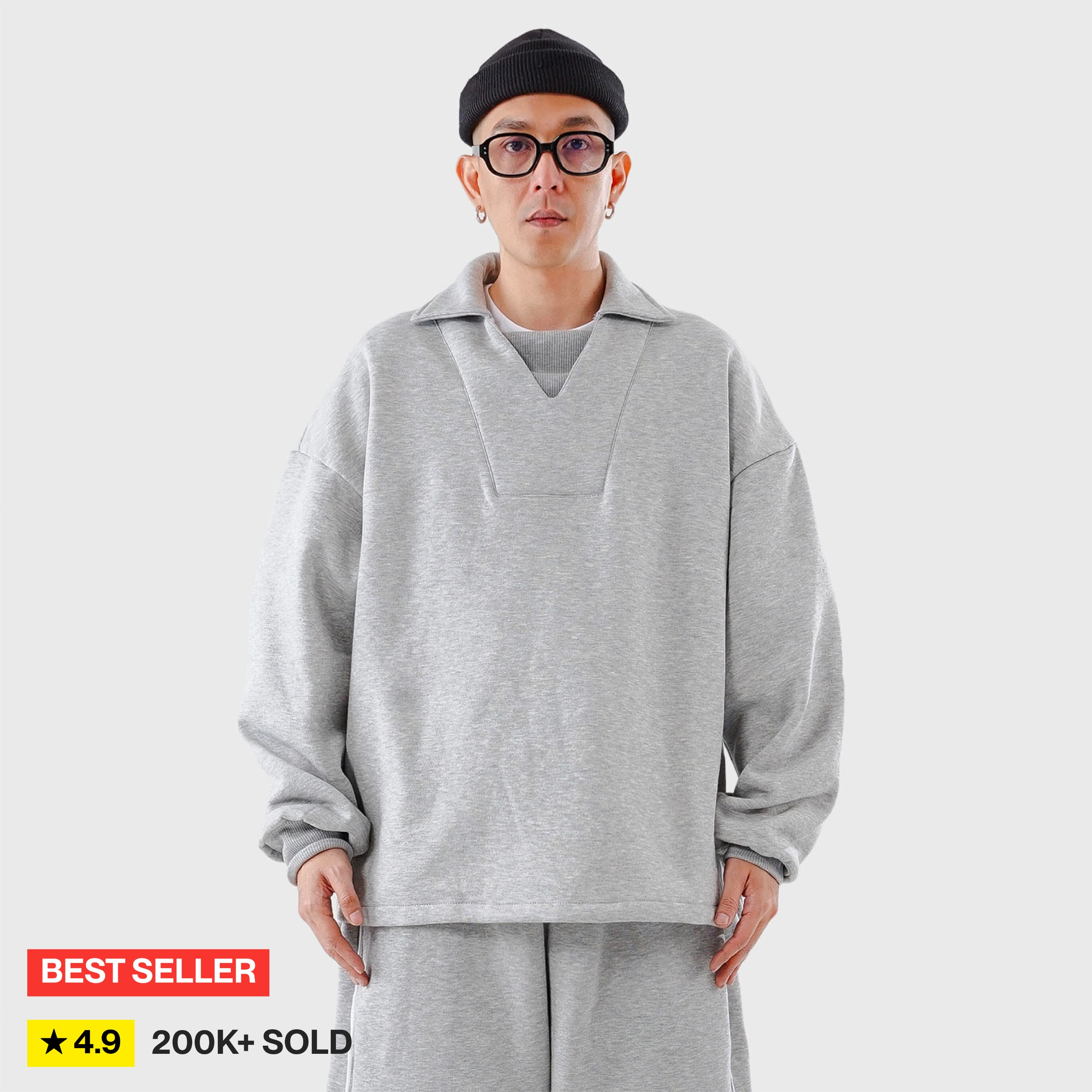 Noforty Project Oversize Sweater Rugby Malfin Misty
