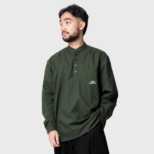 Noforty Project Oversize Long Shirt Sabat Green
