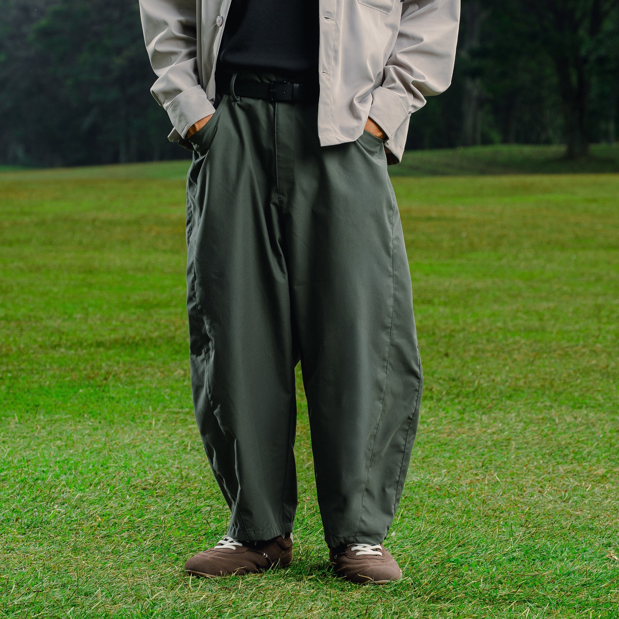 Noforty Project Barrel Long Pants Morten Olive