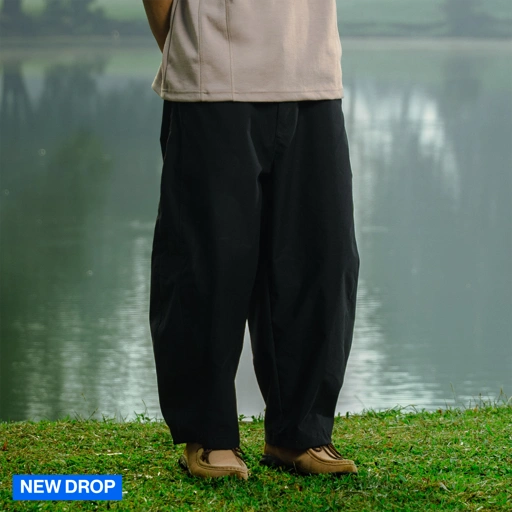 Noforty Project Barrel Long Pants Morten Black