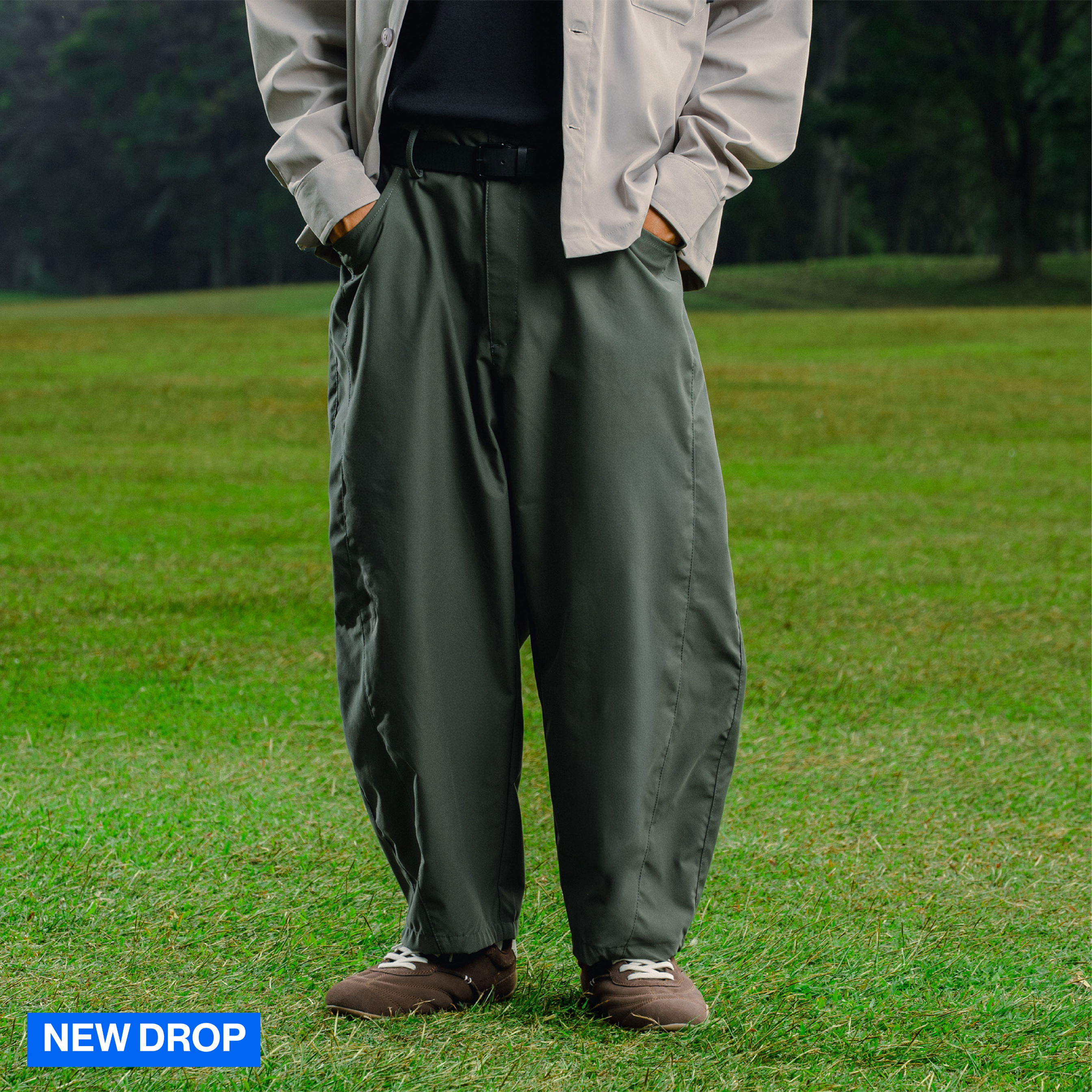 Noforty Project Barrel Long Pants Morten Sage