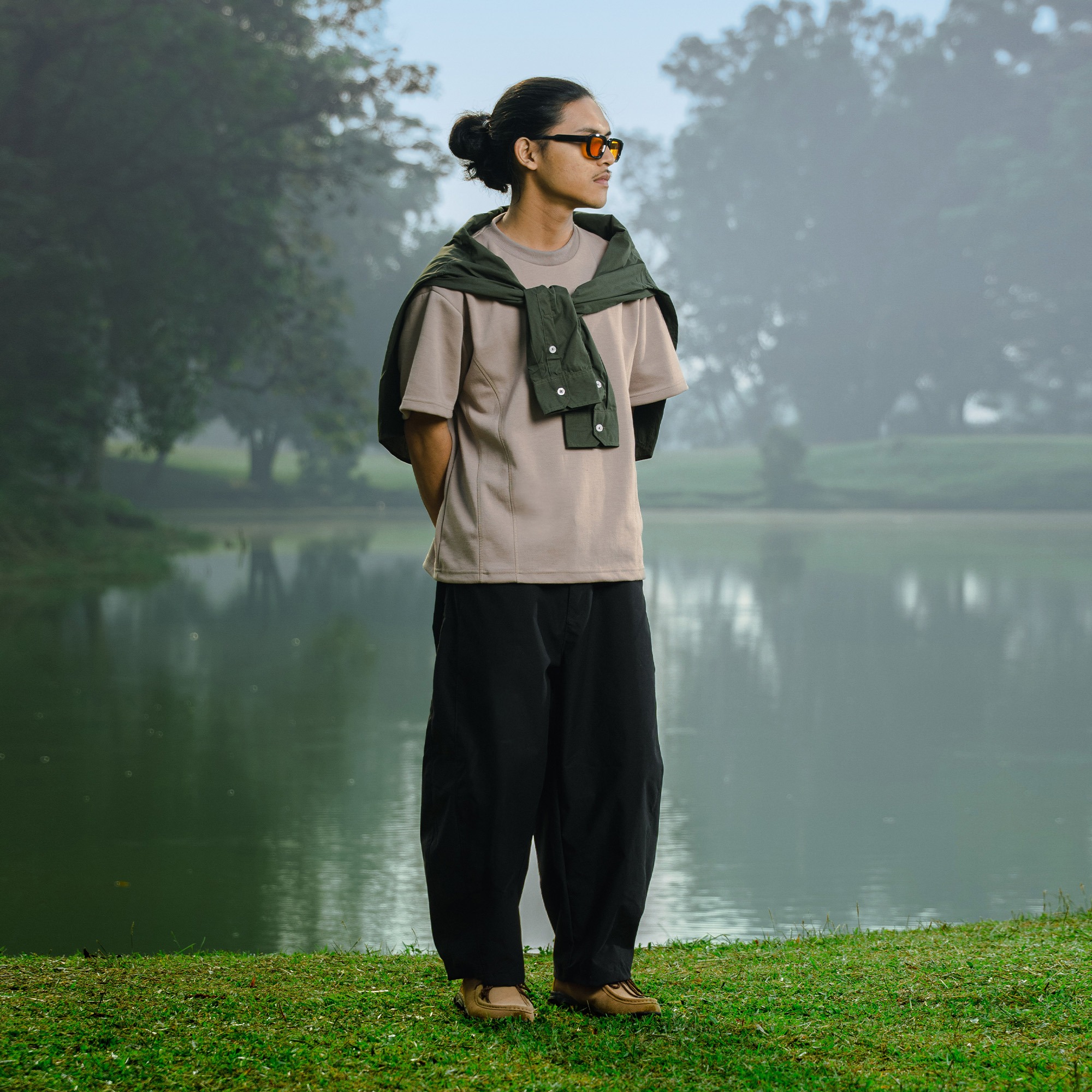 Noforty Project Barrel Long Pants Morten Black
