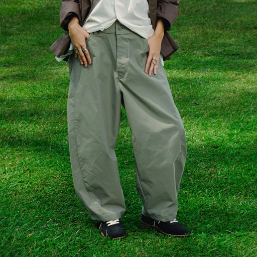 Noforty Project Barrel Long Pants Morten Sage