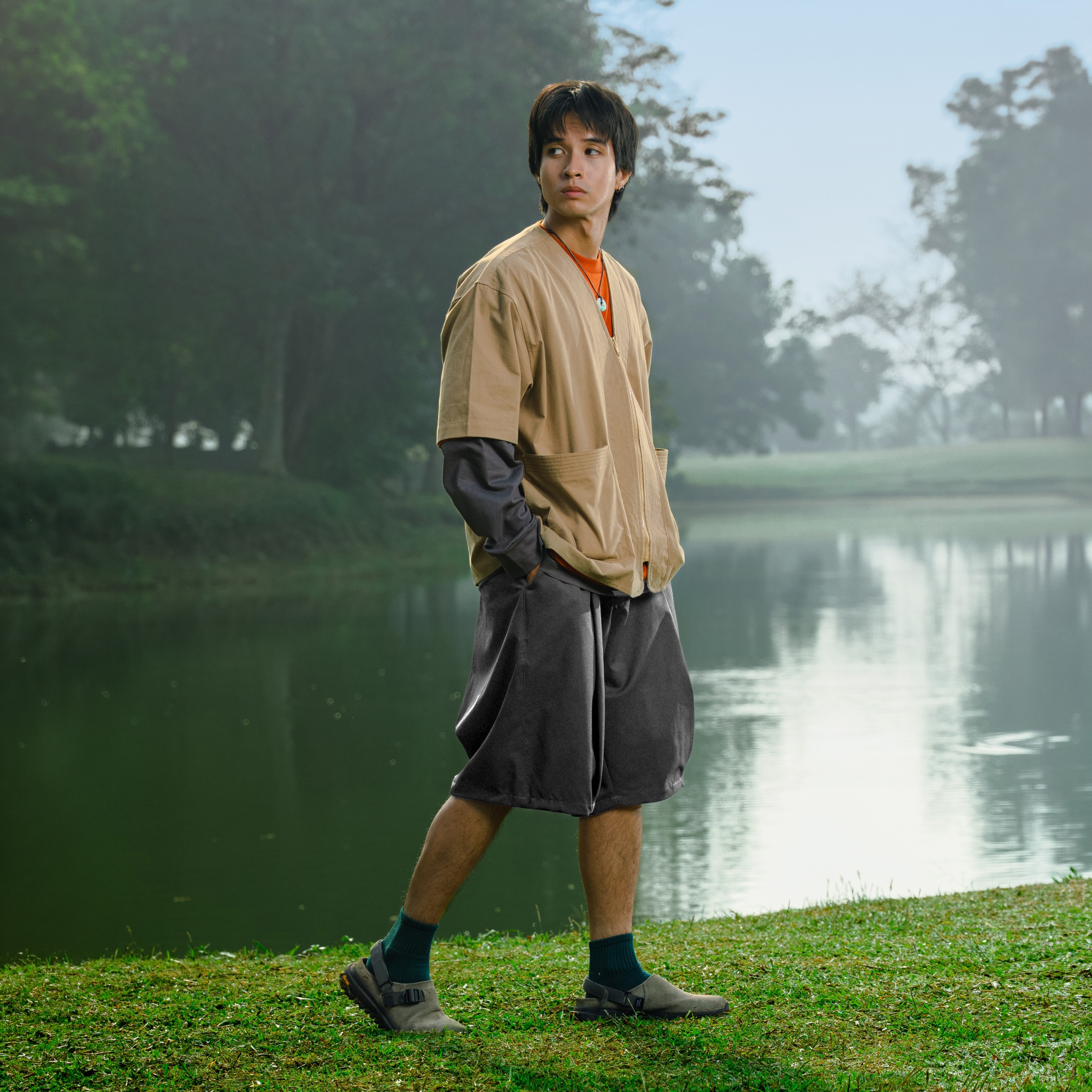 Noforty Project Bermuda Short Pants Pronto Dark Grey
