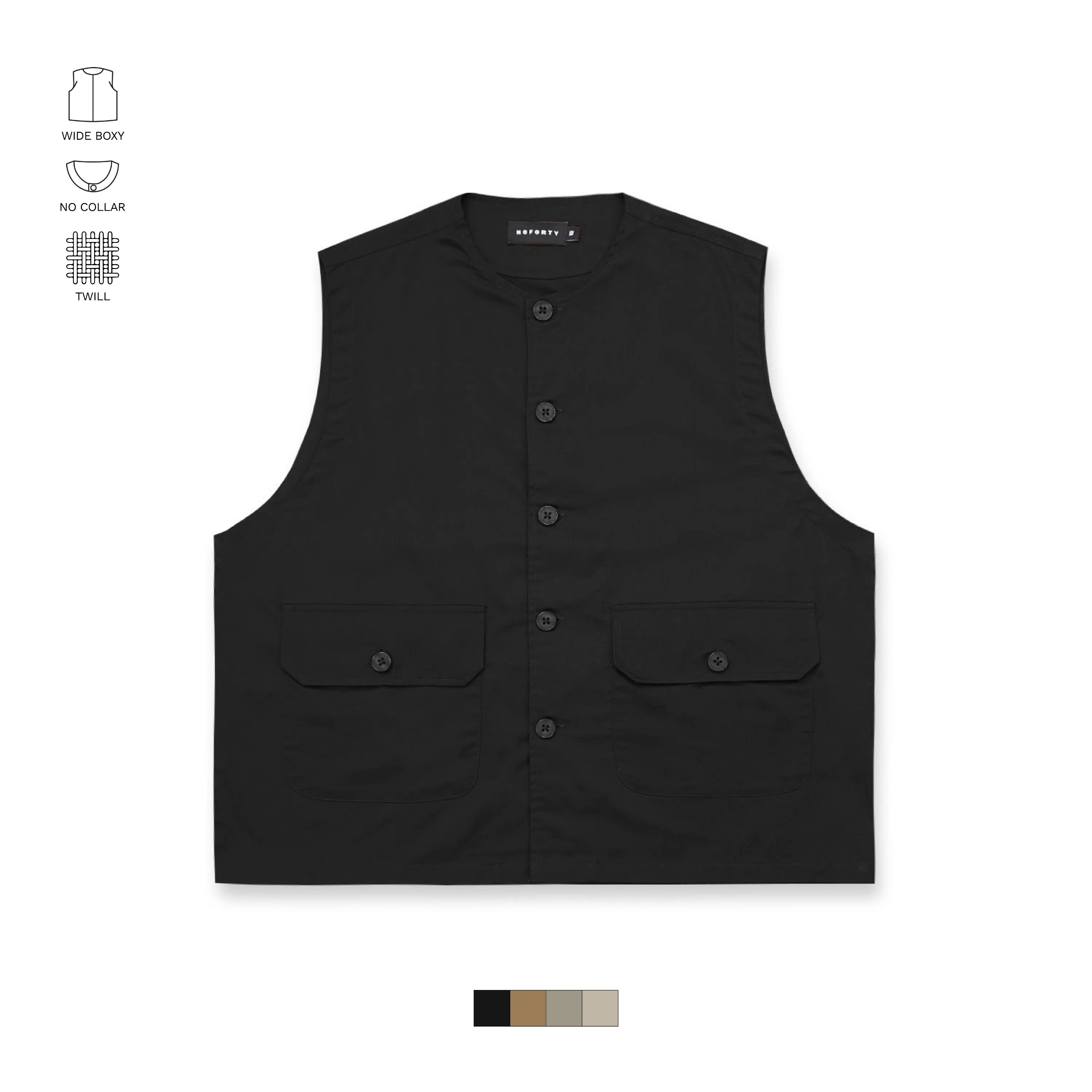 Noforty Project Oversize Vest Fermo