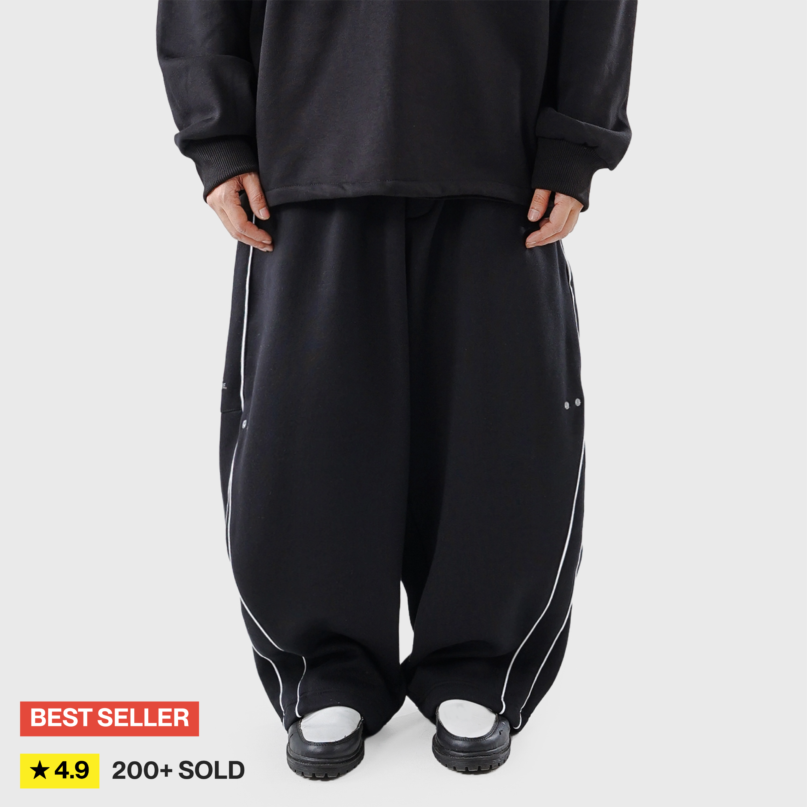 Noforty Project Baggy Sweat Pants Alfred Black
