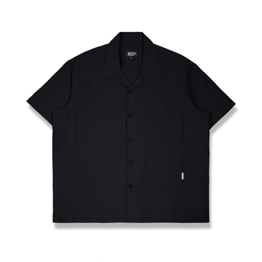 Image of Kemeja Bowling Oversize Yaba Shirt Black