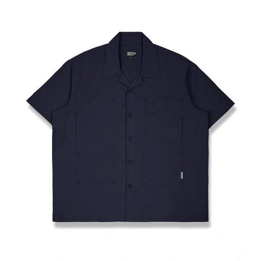 Image of Kemeja Bowling Oversize Yaba Shirt Navy Blue