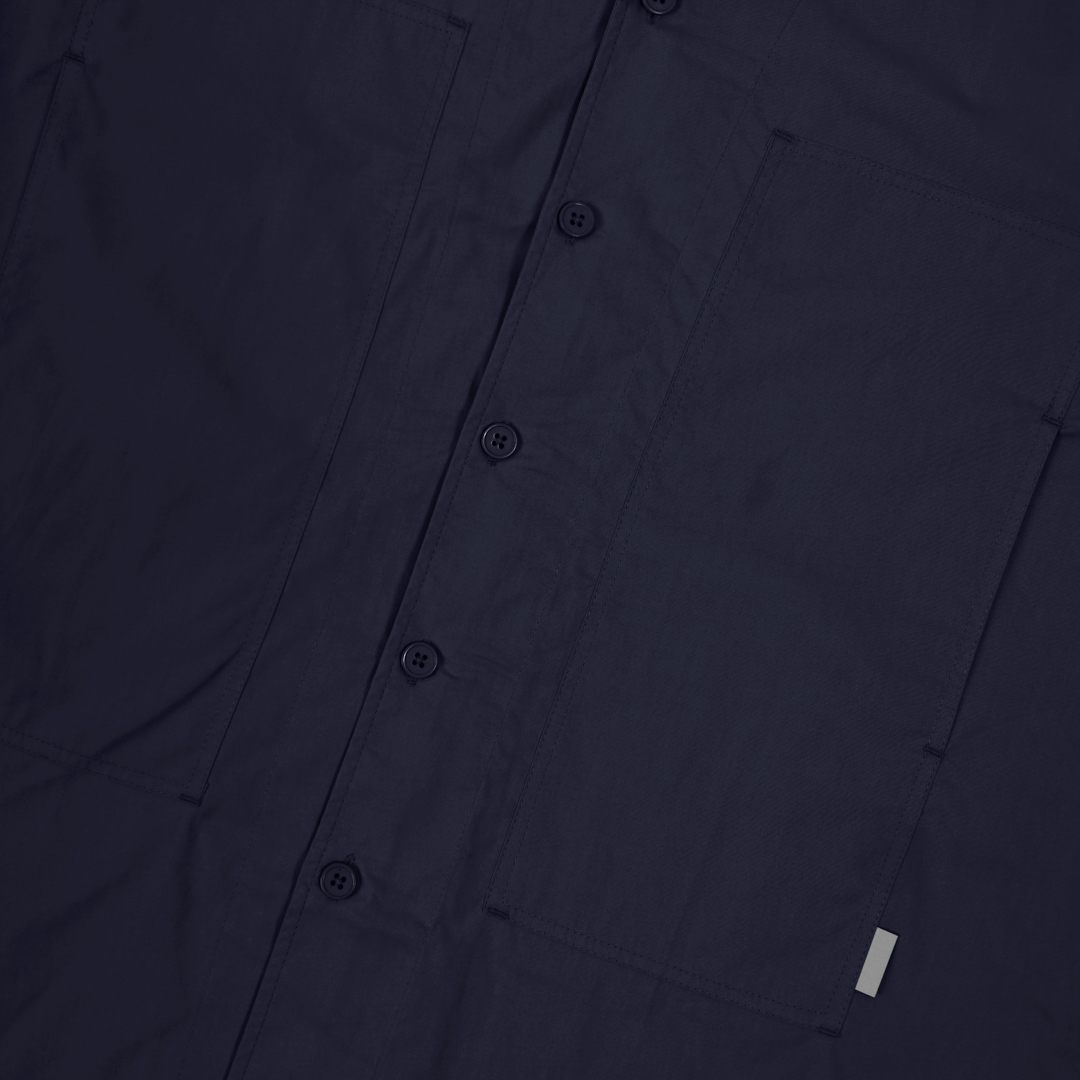 Kemeja Bowling Oversize Yaba Shirt Navy Blue