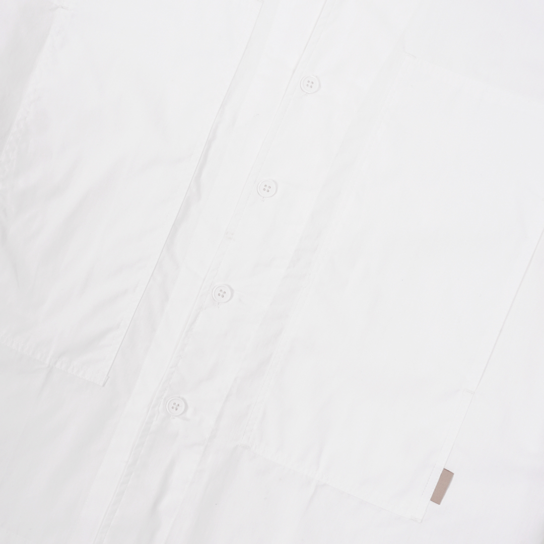 Kemeja Bowling Oversize Yaba Shirt White