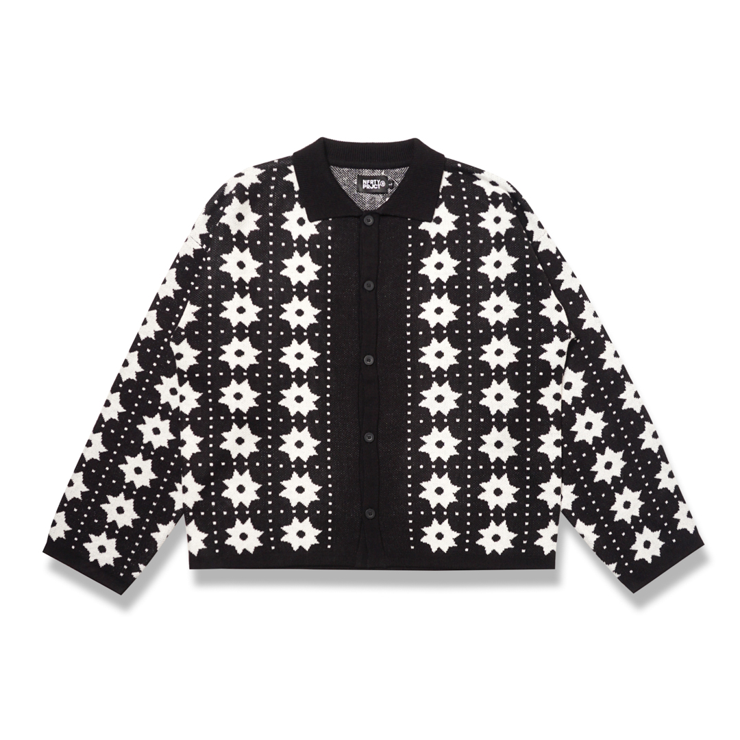 BOWLER LOOSE KNIT CARDIGAN BLACK
