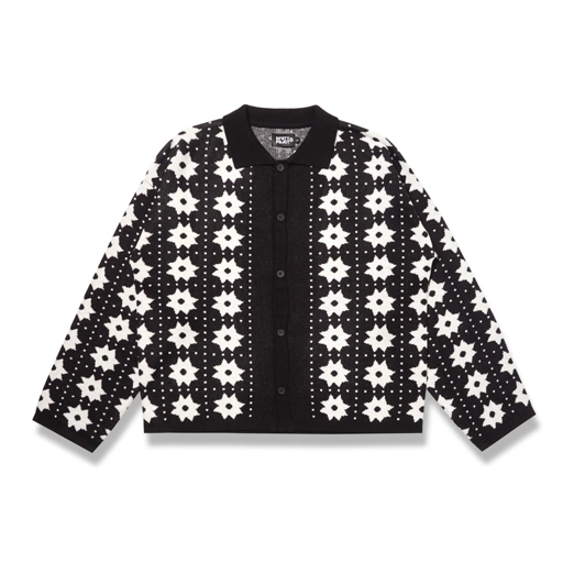 Image of BOWLER LOOSE KNIT CARDIGAN BLACK