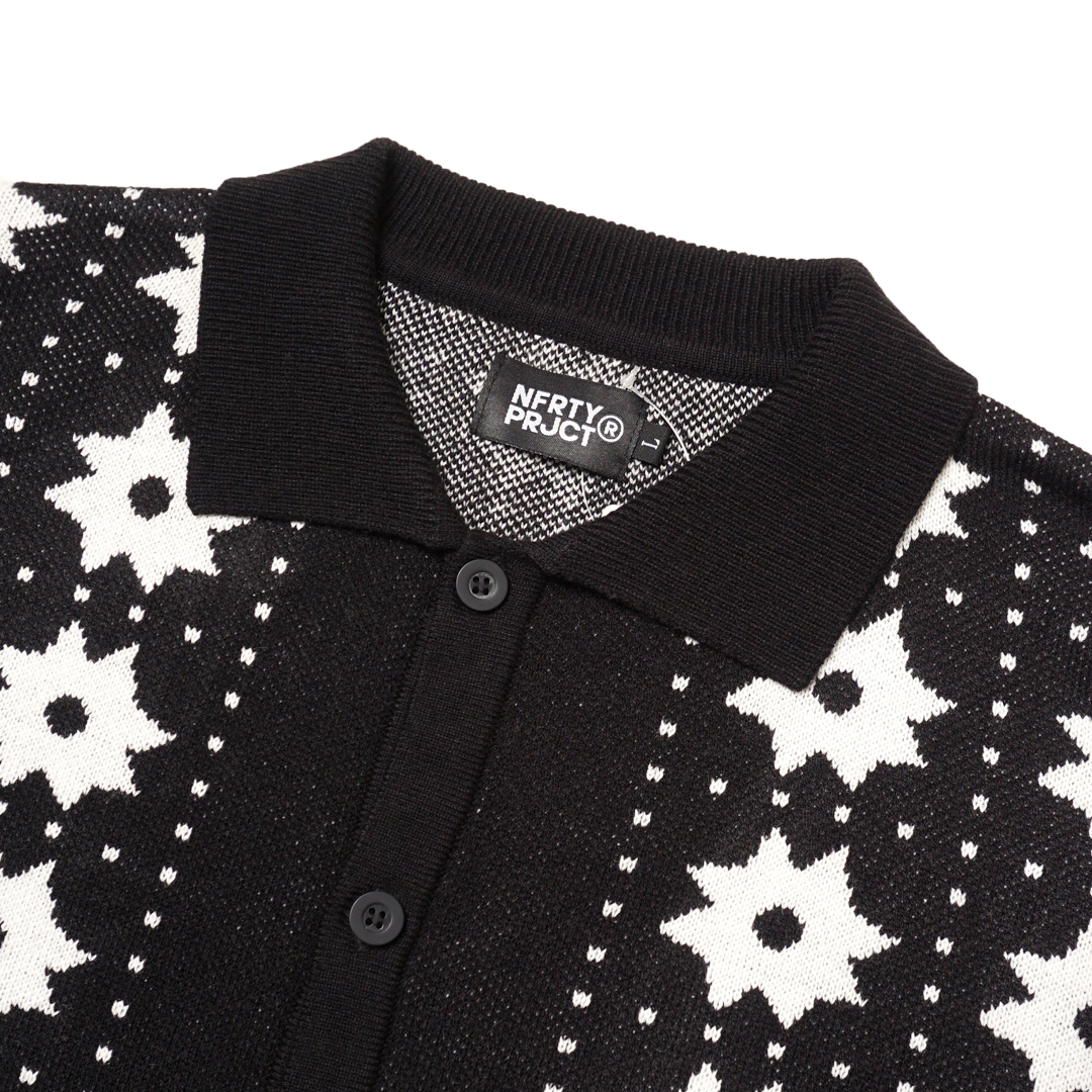 BOWLER LOOSE KNIT CARDIGAN BLACK