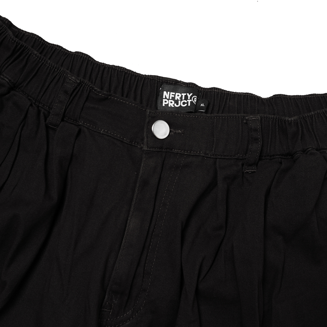 Noforty Tappin Cargo WIDE PANTS black