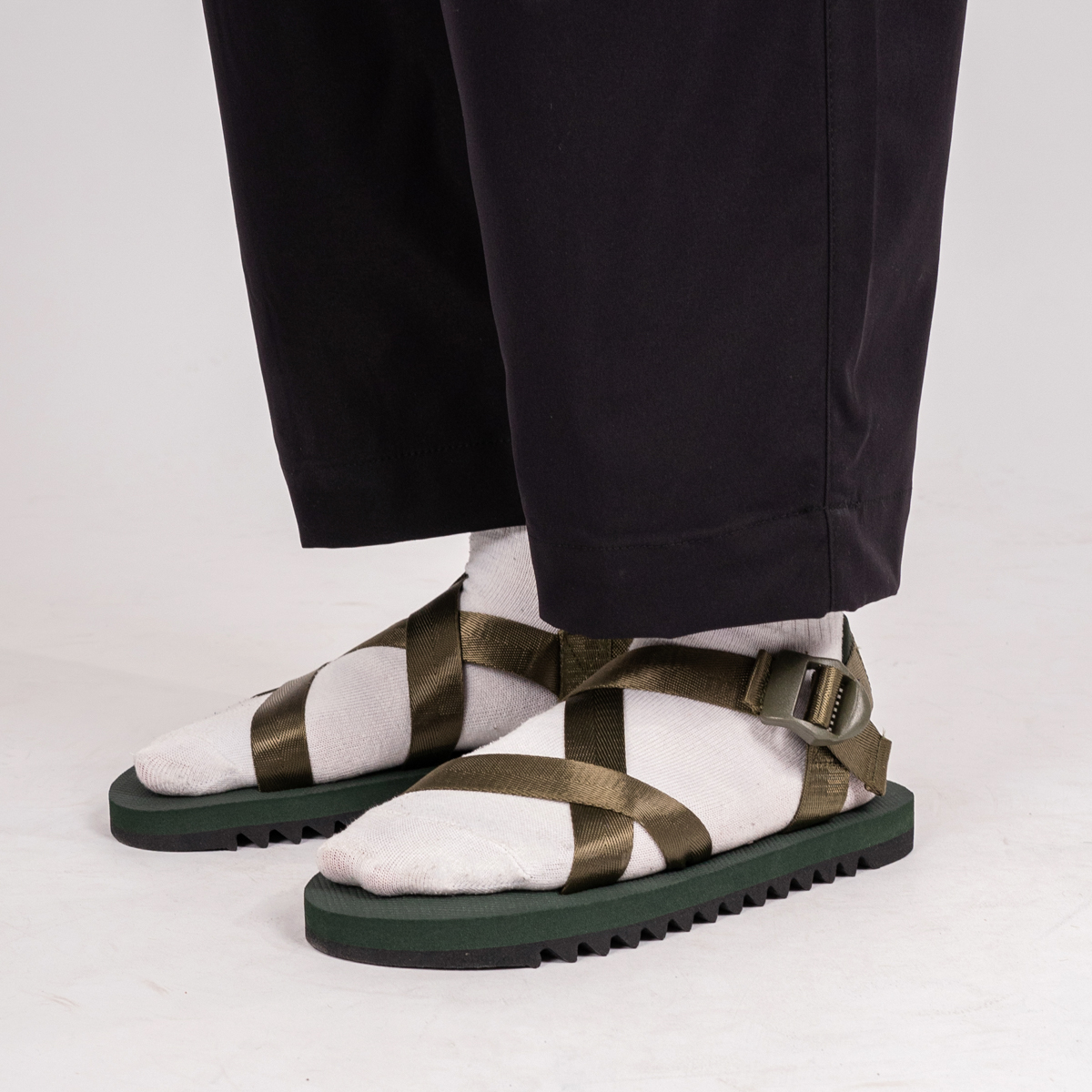 Nofoty Project Akira Sandals Olive