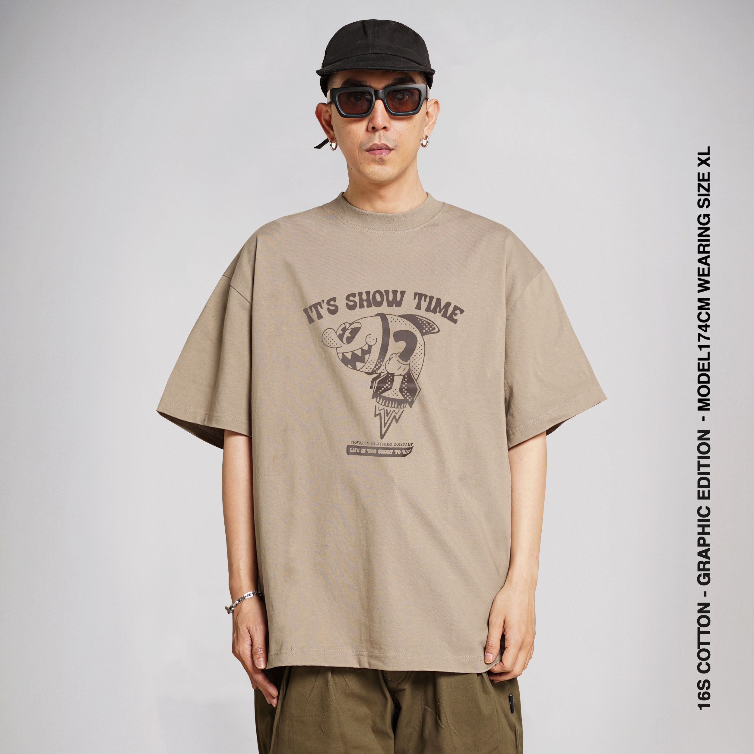 Noforty Oversize Tshirt Missile Brown