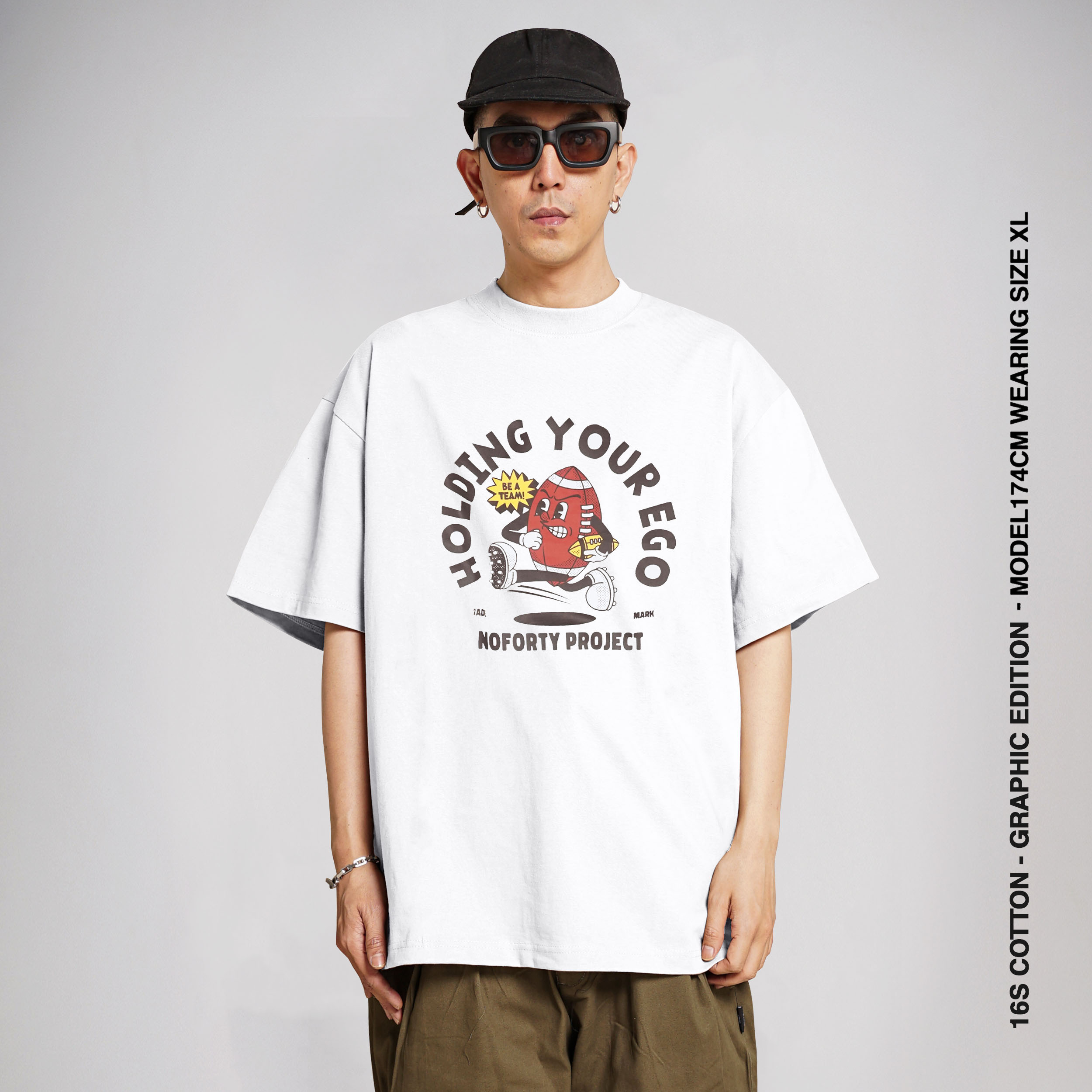 Noforty Oversize Tshirt Ego White