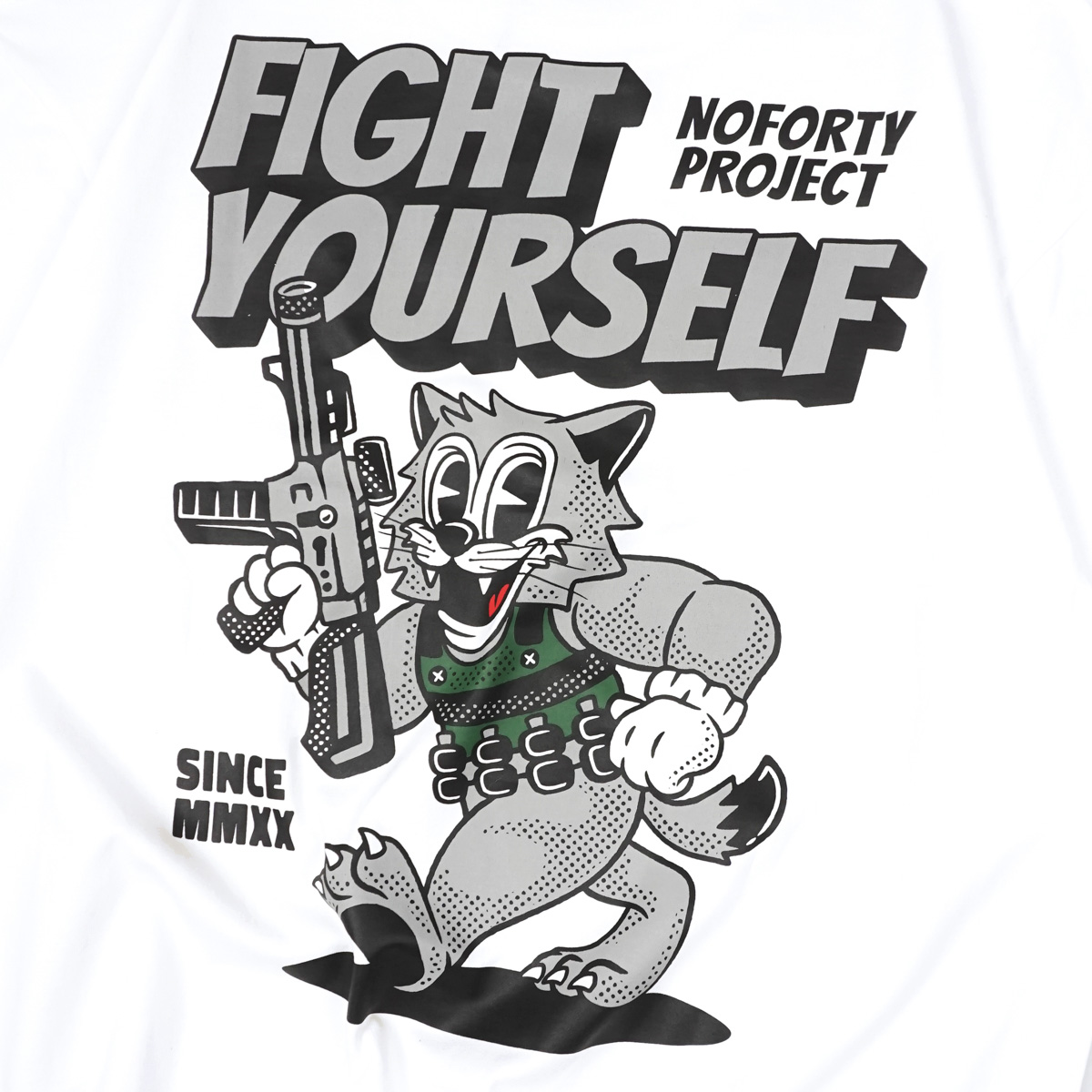 Noforty Oversize Tshirt Fighter White
