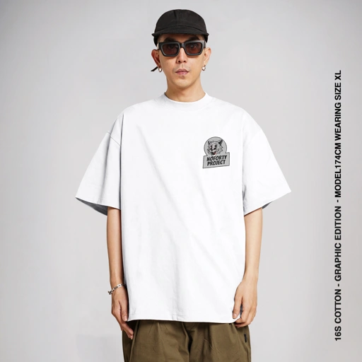 Noforty Oversize Tshirt Fighter White