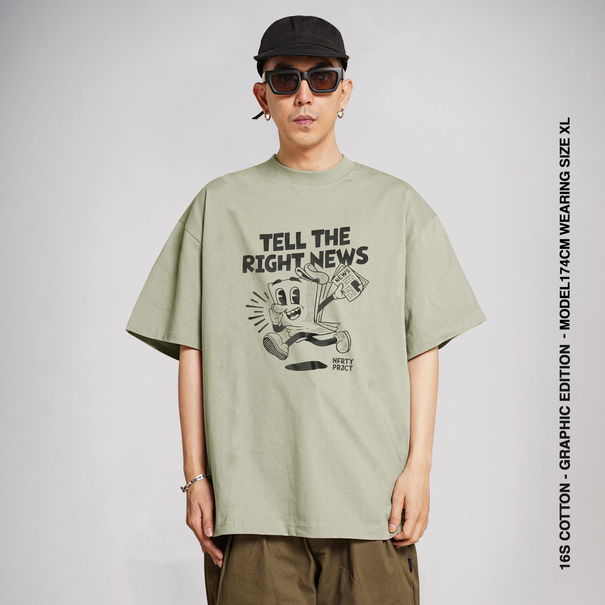 Noforty Oversize Tshirt News Sage