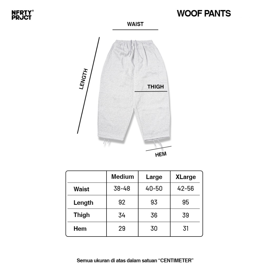NOFORTY PROJECT - WOOF PANTS BLACK