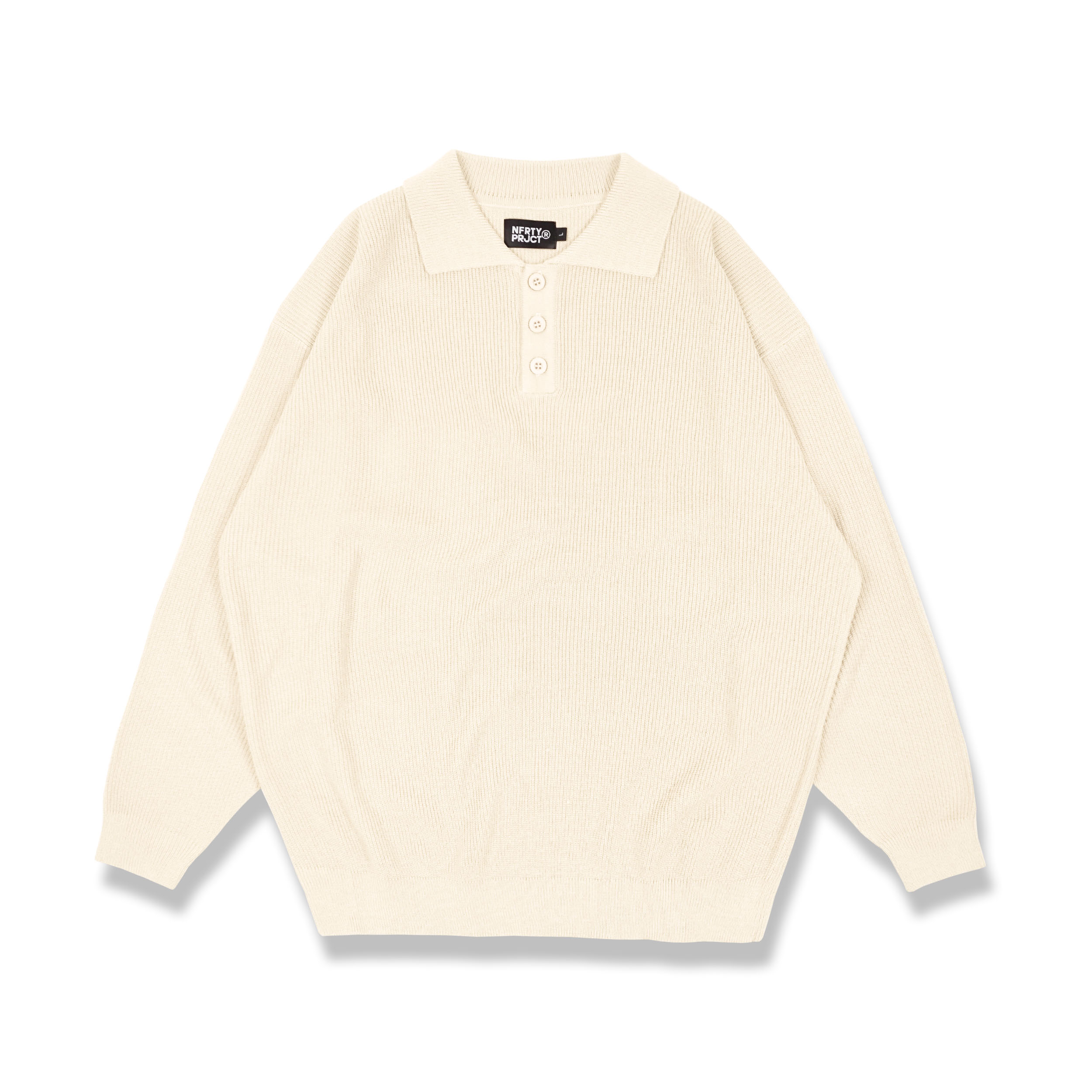 Noforty Project Loose Knit Sweater Katou White
