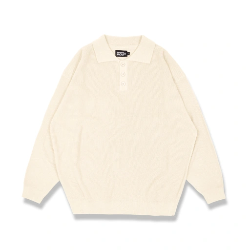 Image of Noforty Project Loose Knit Sweater Katou White